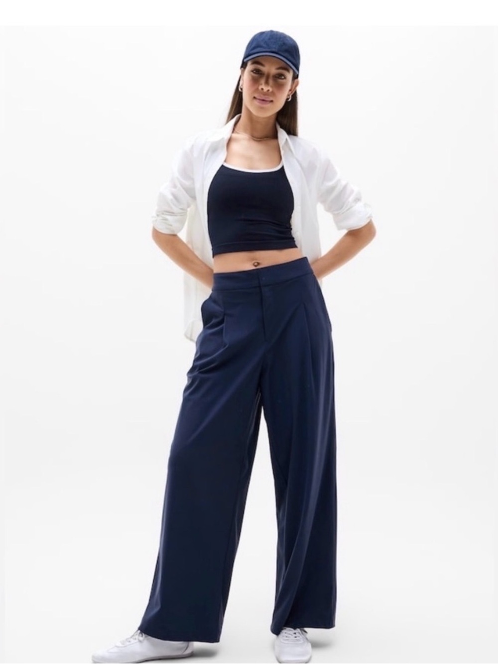 NWOT Athleta Pinnacle Navy Trouser Size 10/T